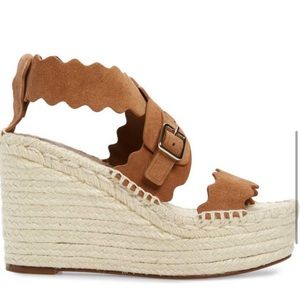 Chloe. Lauren espadrilles. Coconut brown. Size 38.